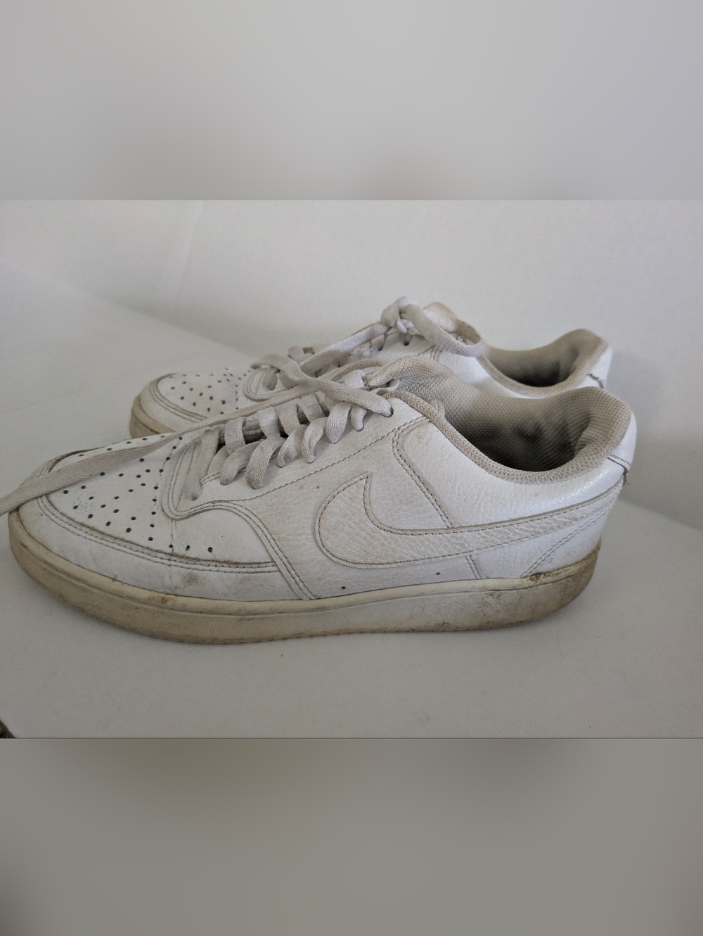 NIKE Women's Court Vision Low Sneaker in White - 8.5